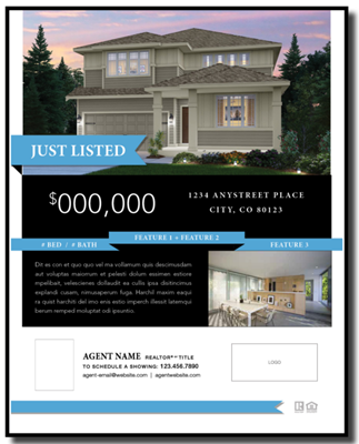 Flyer B1 - One Sided Blue