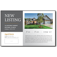 Jumbo Postcard Just Listed A2 Jumbo Postcard Just Listed A2